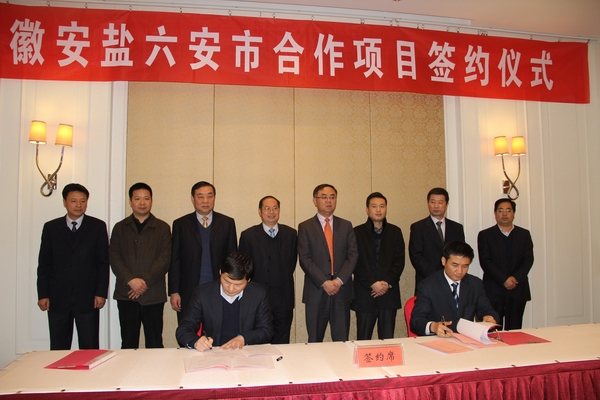 公司與六安市政府簽署集中示范園區(qū)項目合作協議